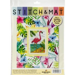 Design Works Stitch & Mat Cross Stitch Kit ~ Flamingo ~ DW4476 - Picture 1 of 2