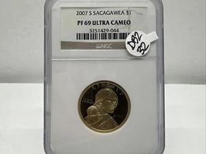 2007 S SACAGAWEA Proof NGC PF69 UC DB2-32 - Picture 1 of 4