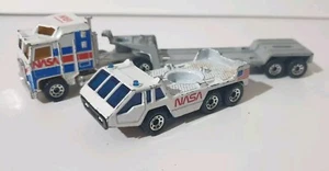Matchbox NASA 1981 Kenworth & Trailer 1:90 + Transporter Vehicle 1:150 1985 - Picture 1 of 14