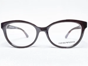 NEW Emporio Armani EA3104 5561 Womens Brown Oval Eyeglasses Frames 52/17~140 - Picture 1 of 6