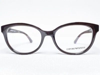 NUEVO Emporio Armani EA3104 5561 Mujer Marrón Ovalado Anteojos Monturas 52/17~140 Foto 1 de 4