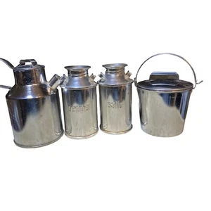 Milk Can  Salt  Pepper  Creamer  Sugar Set  Japan - Picture 1 of 11