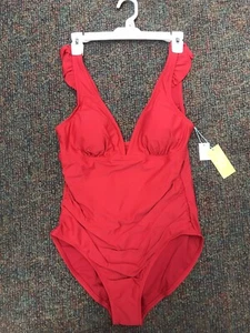 Neu mit Etikett roter Damenbadeanzug von Kona Sol Einzelhandel 34,99 $ - Bild 1 von 7