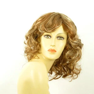 Perruque femme mi-longue blond foncé méché blond clair FLO F27613 - Imagen 1 de 8