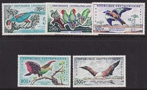 Central African Republic 1960 Birds SG 12 - 16 SET MNH Cat £30 - Imagen 1 de 1