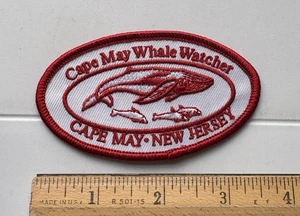 Insignia parche bordado recuerdo observador de ballenas Cape May Nueva Jersey - Imagen 1 de 3