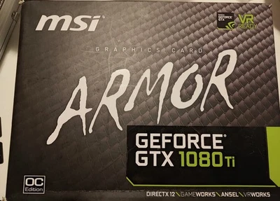 MSI GeForce GTX 1080Ti Armor OC Edition (11GB GDDR5X) [See Description] - Image 1 of 4