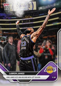 2025 Topps Now LeBron James 2025-26 NBA Topps NOW Card #58 - Presale - Bild 1 von 2