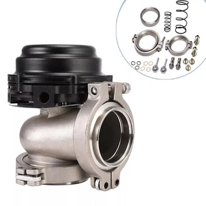 Turbo externo Wastegate de 44 mm con resorte de brida de banda en V MV-R 14PSI negro universal - Imagen 1 de 9