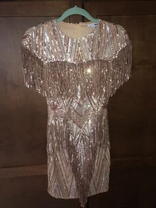 Moda Nova 🌸 Vestido Dorado Talla Xs  - Imagen 1 de 3