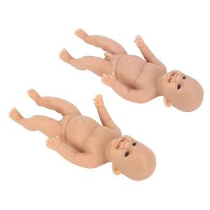 6 Inch Miniature Silicone Baby Cute Soft Reborn Miniature Baby Doll  - Picture 1 of 29