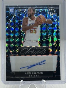 2024-25 Mosaic Ariel Hukporti Rookie Scripts Auto #RS-HUK Genesis Prizm SSP RC  - Picture 1 of 9