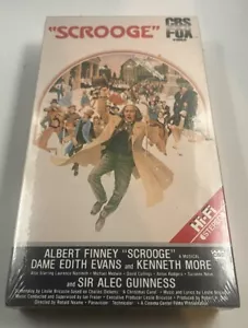Scrooge (VHS, 1984) CBS FOX Watermarks Factory Sealed Hi-Fi Rare Christmas New - Picture 1 of 6