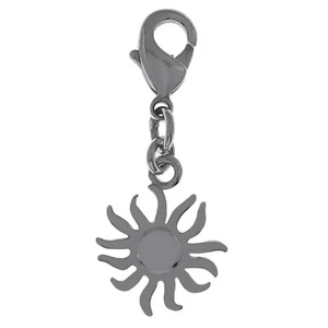 Pendentif Charm Soleil en ARGENT 925 - Fermoir mousqueton - Femme - Enfant - Imagen 1 de 3