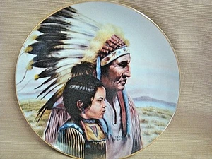 1987 Piatta #'d Chief & Child di PERILLOE per Artaffects USA - Foto 1 di 6