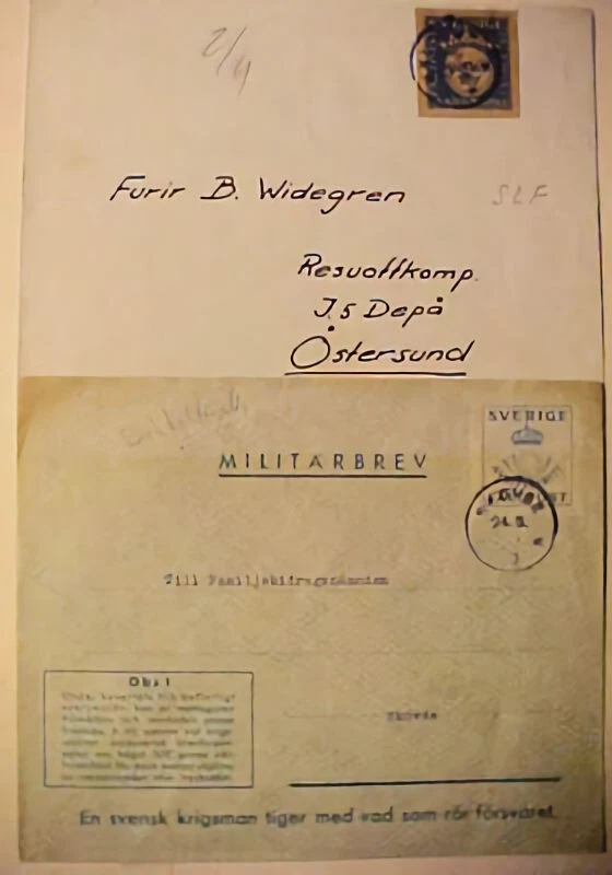 SWEDEN MILITARY 1940 & 1961 - Image 1 of 1