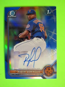 2022 Bowman Chrome Robert Dominguez 1st Prospect Auto #CPA-rd Blue /150 - Picture 1 of 2