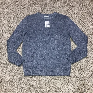 Sonoma Mens Knit Crew Neck Super Soft Sweater Blue Size Small NEW Originally $40 - Picture 1 of 5