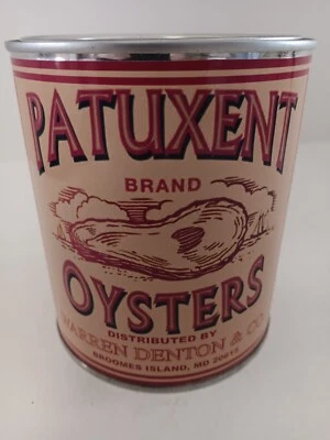 PATUXENT BRAND OYSTERS VINTAGE 1 QT. CAN  ( RE-POP COLLECTIBLE ) - Image 1 of 4