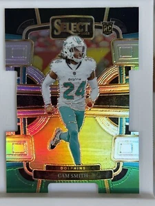 2023 Panini Select - Concourse Black & Green Prizm Die-Cut #61 Cam Smith (RC) - Picture 1 of 2