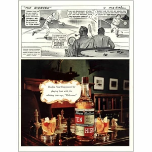 1941 Ten High Bourbon: The Ribbers Vintage Print Ad - Picture 1 of 1
