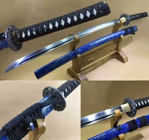 Sharp Blade Japanese Samurai Swords Clay Tempered High Manganese Steel Katana - Picture 1 of 10