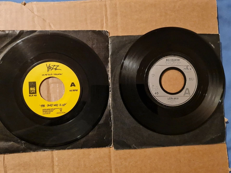YAZZ THE ONLY WAY IS UP /BIG COUNTRY LOOK AWAY 2X7 " INCH VINYL RECORDS  - Image 1 of 1
