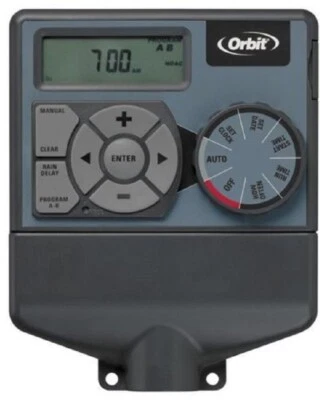 RAIN Centralina Programmatore Orbit Timer IRRIGAZIONE 6 Stazioni Zone 24V a batteria