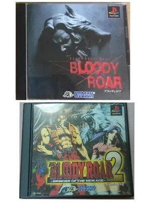 Bloody Roar 1, 2 Set PlayStation PS1 Hudson Usado Japón En Caja Probado Funcionando Foto 1 de 4