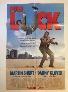 Pure Luck 1991 gefaltet ein Blatt Filmplakat 27x40 Danny Glover - Bild 1 von 8