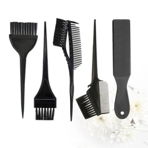 5 Piece Hair Dyeing Tool Kit Brushes Plate Supplies for Professional Use - Picture 1 of 11