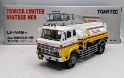 TOMICA LIMITED VINTAGE NEO Hino KB314 Tanker Truck (Shell) LV-N49a - Image 1 of 4