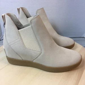 SOREL X CALIA Women's Out 'N About Slip-On Waterproof Wedge Sz 8 New (no Box) - Picture 1 of 9