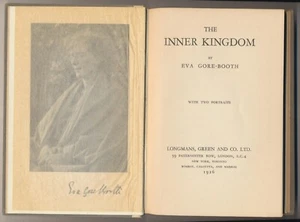1926 ~ The Inner Kingdom by Eva Gore-Booth ~ 1st Edition HC Book ~ Rare ~ VG-EXC - Bild 1 von 6