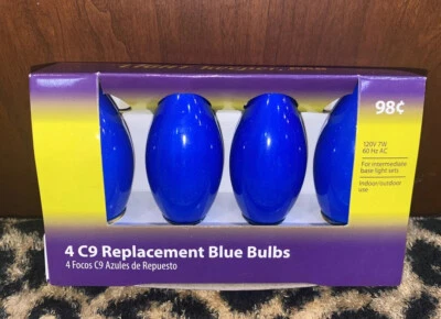 New Light Keeper Pro 4 C9 Replacement Bulbs 120v 7w 60hz AC - Blue  Bulbs - Image 1 of 4