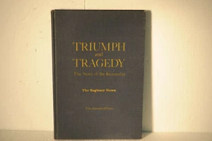 Triumph & Tragedy, The Saginaw News, The story of the Kennedys, 1968 HC book - Imagen 1 de 9