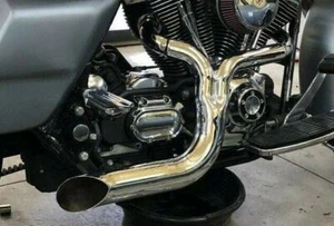 No Hardware Lake 2-1 Turnout Header Exhaust Pipe Chopper Harley Softail Dyna - Picture 1 of 6