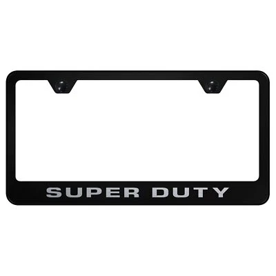 Ford Super Duty Laser Etched Logo Stainless Steel License Plate Frame - Image 1 of 3