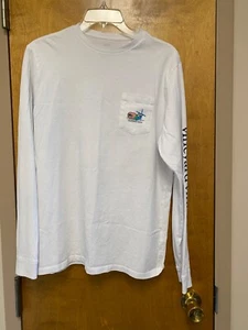 Vineyard Vines Long Sleeve T-Shirt White / Snow Skiing Theme  Size XL(18) - Picture 1 of 4