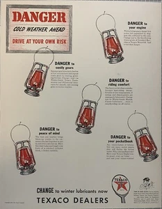 Texaco Gas Station Vintage Print Ad Advertisement 1940s - Picture 1 of 2