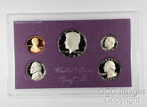 1984 San Francisco Proof Set / Original Mint Packaging / No Stickers or Writing Cover
