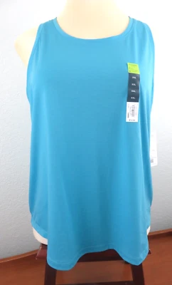 TEK Gear 女式蓝色无袖套衫上衣 XXL 码全新带标签 — 第 1/4 张图片