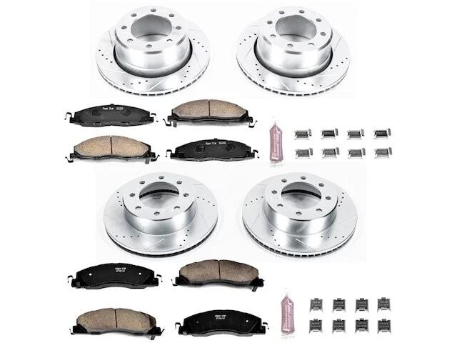 Kit de pastillas de freno delanteras y traseras y rotor para Ram 2500 2012 2013 2011-2018 DJ167HJ Foto 1 de 1