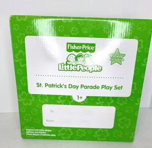 Fisher Price Little People ST PATRICKS DAY PARADE 4 Figuren + 2 Flaggen komplett - Bild 1 von 7