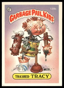 1986 Topps Garbage Pail Kids Series 4 #129b Trashed Tracy 2 Star** Back EX/NM - Photo 1/2