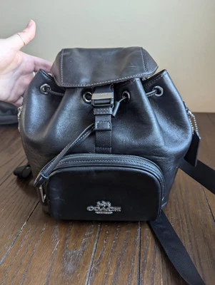 Mochila COACH Pace CR100 negra/plateada Foto 1 de 4