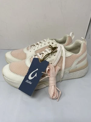 Olukai Anau Sneaker Womens 10 Pink Lace Up Pickleball Tennis Court Shoes Rare! - Image 1 of 4
