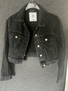 Pull & Bear Jeansjacke S Black - Stylish - Bild 1 von 6