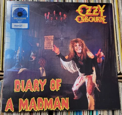 Ozzy Osbourne Blue Swirl Vinyl LP Diary Of A Madman - SEALED (Hype Sticker) L.E. - Image 1 of 2