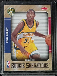 2007-08 Fleer - Rookie Sensations Kevin Durant #RS-2 (RC) - Picture 1 of 2
